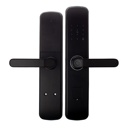 Купить ручки на планке электронные apecs smart hpe-8001-blm (ttlock, wifi, fp)